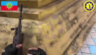 People's Defense Forces ambushed and killed Myanmar troops in Dawei, Tanintharyi Region. (enemy and bodies visible)