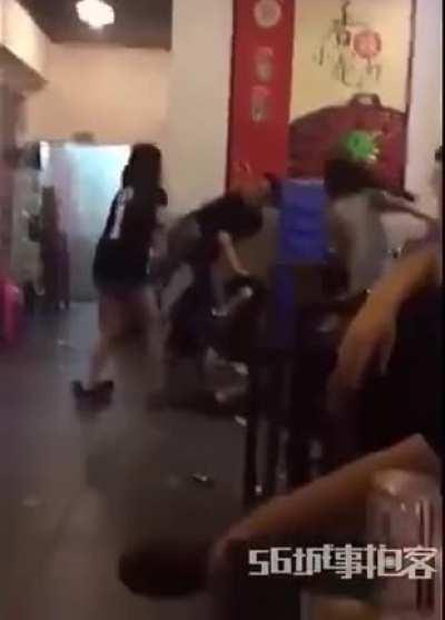 A group of cowards try to bully a poor girl then Our hero kicks their a** single handledly!