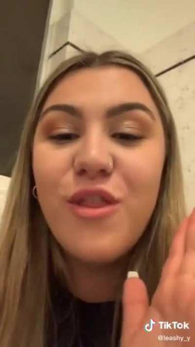 Her natural instinct is to wipe my arse