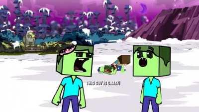 minecraft speedruns be like.