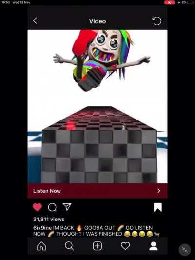 His Instagram ad video