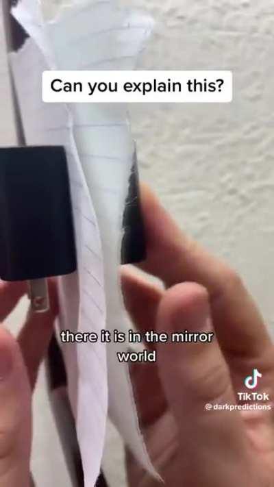 It's 2023, and we have idiots on TikTok who are still surprised about mirrors