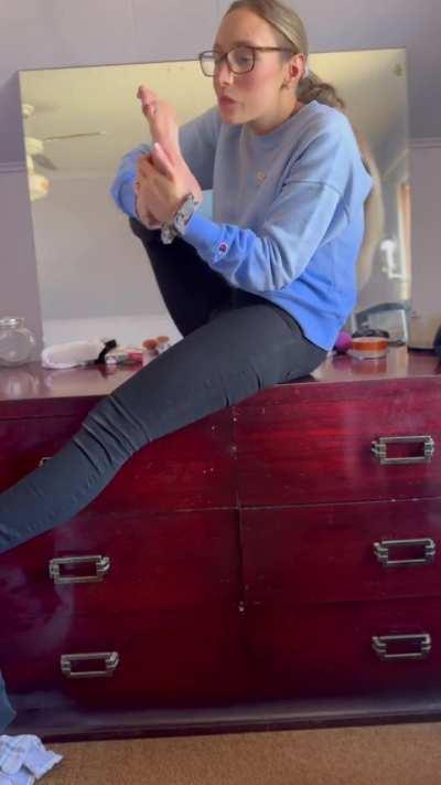 Teacher teaching you how to properly worship soles 😏💦