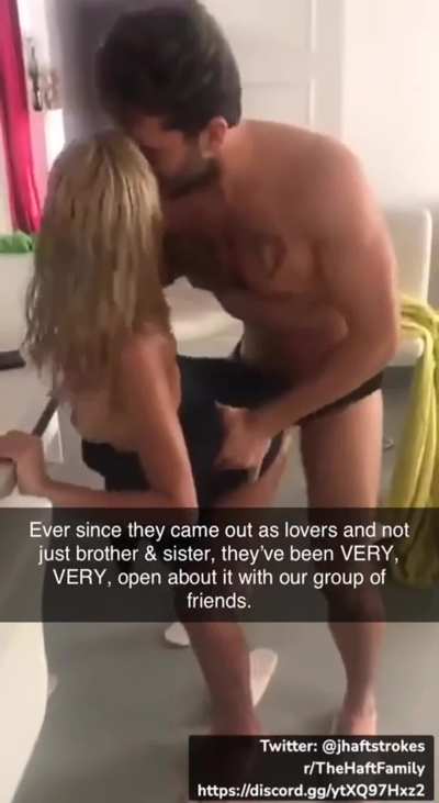 Now that everyone knows this brother/sister duo fuck, they fuck in front of everyone