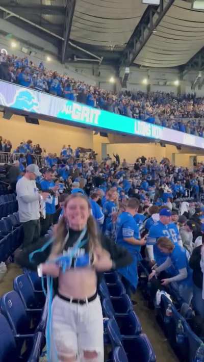 Flashing at the football game ;)