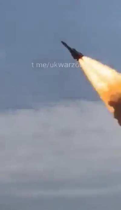 Launch of Ukrainian modified S200 for ground attack