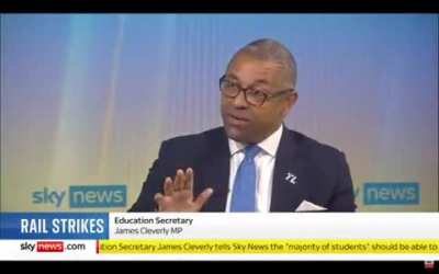 #NiallPaterson: The RMT have made it clear there needs to be a significant increase in the offer.. what's your view on what they're asking for? #JamesCleverly: They've a very good salary package & ridiculously good terms & conditions.. it's wrong 
