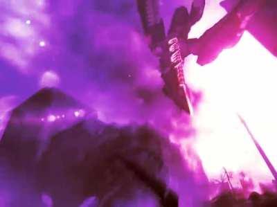 Traveler vs raiden but the traveler have the high frequency blade