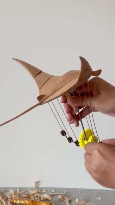 Handmade Wooden Kinetic Sculpture