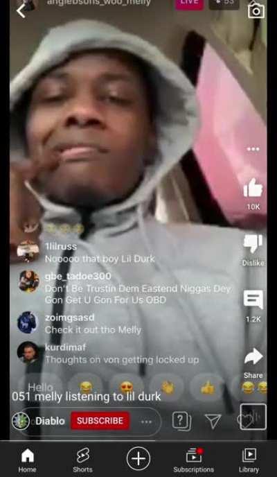 051 Melly listening to Lil Durk ‘Chiraqimony’