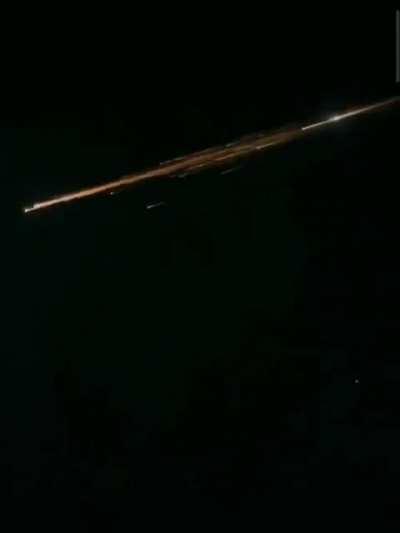 A meteor breaks apart over Nagpur