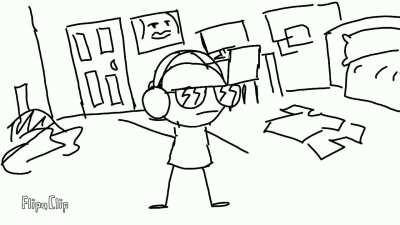 One of the best things abut having ADHD is that you don't need to be with friends or at a club to party 😎 (animation done by me in 5 minutes)