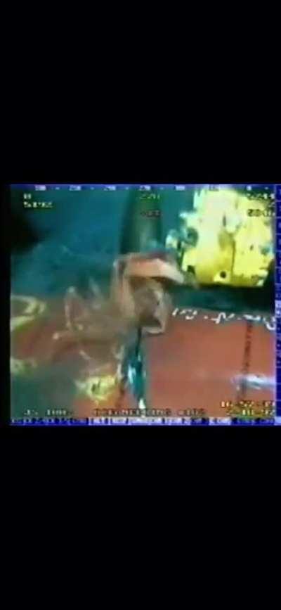 The result of a sudden massive change in pressure, known as Delta P. Happens at the ocean depths.