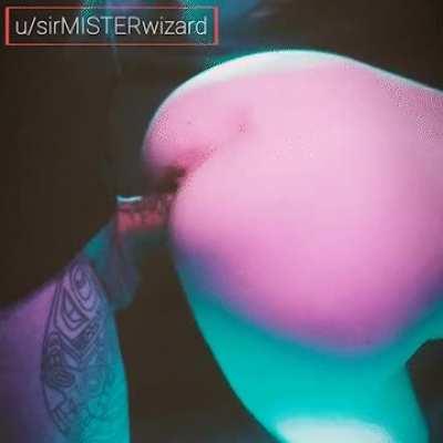 goth girl rubs her pussy, then gets fucked