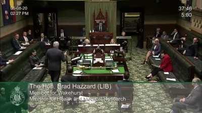 Brad Hazzard's conduct - No surprises why NSW is failing in managing the COVID situation.