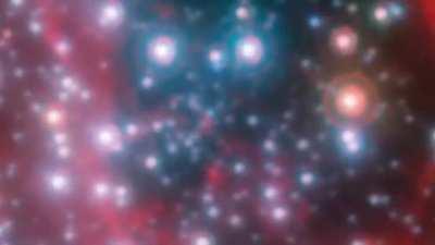 first, you zoom in to the milky way and then see the actual stars orbiting the black hole.