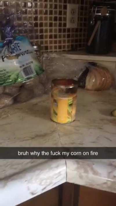 dumbass with corn