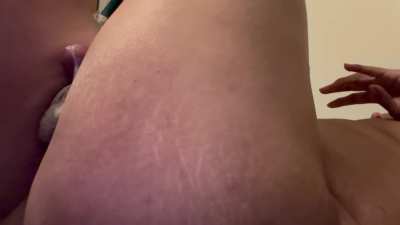 Cumshot while rubbing nipples 😏