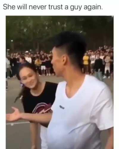 She will never trust a guy again.