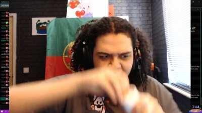 Streamer opens a gifed from a friend on stream