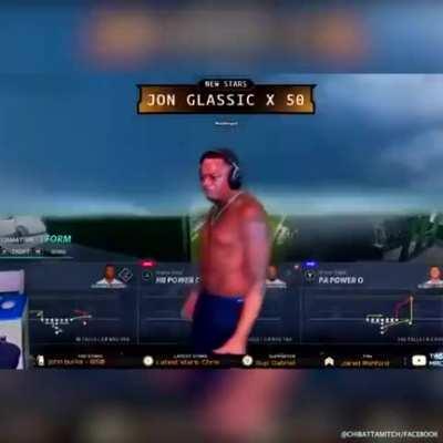 This nigga is way too hype to be playing madden