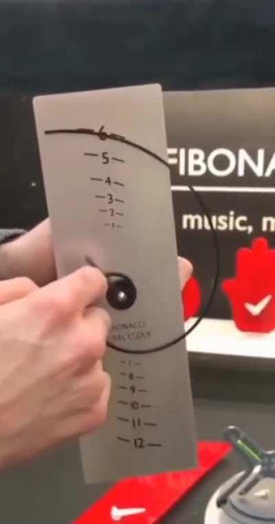 Fibonacci Spiral Clock