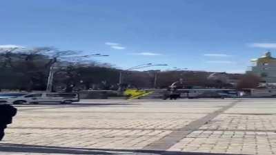 Gigachads strolling with their WIDE balls in the streets of downtown Kyiv