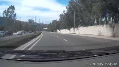 Woman gets out of a moving car and turns into a NPC