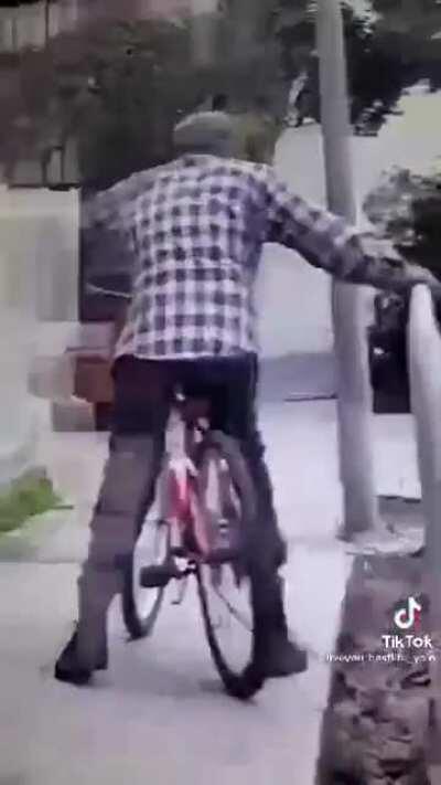 Stealing a bike.