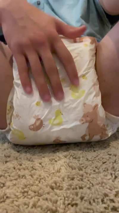 Who else loves to play with their messy diaper