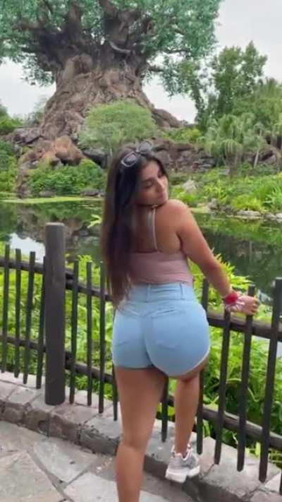 Teddy Big Ass in Jean Shorts