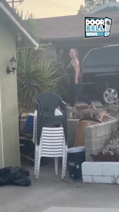 Neighbor breaks home camera during dispute