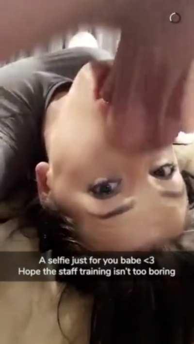 looks like your girlfriend is getting some staff training of her own