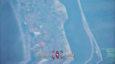 HIMARS (GMLRS) cluster strikes on a large concentration of russian vehicles, dugouts and personnel [Joint work of Shadow drone group and 72nd mechanized Brigade, February 2025, Southern frontline]