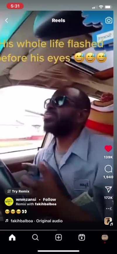 U kno this nigga turned the radio down after that