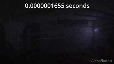 2 Billion FPS Footage of a Laser Traveling Across a Room