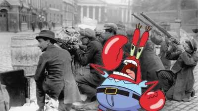 Mr Krabs sings Come Out Ye Blacks and Tans (AI cover)