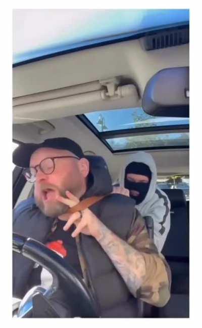 How to save yourself from someone in your backseat with a rope around your neck.