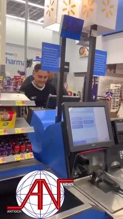 Walmart customer service gets checked