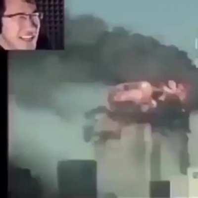 See? G*mers were behind 9/11. Look how happy Markiplier is seeing thousands of people die, he wants to enjoy it even more.
