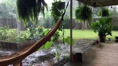 Off work today and get to enjoy some comforting rain from my favorite spot at my house. Happy Friday!