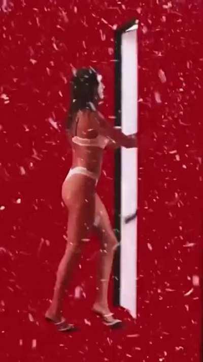 Hailey in the Victoria’s Secret Holiday Campaign
