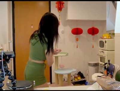 Aria in booty shorts