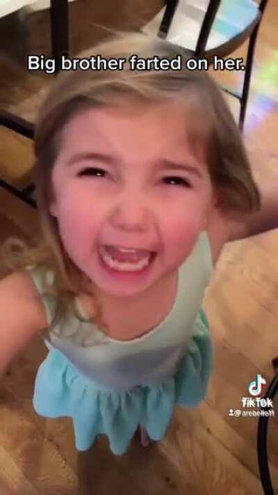 Her little brother is ruthless