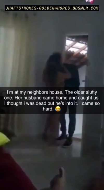 When the MILF I'm fucking husbands came home I thought I was cooked! But he was into it! Then I came