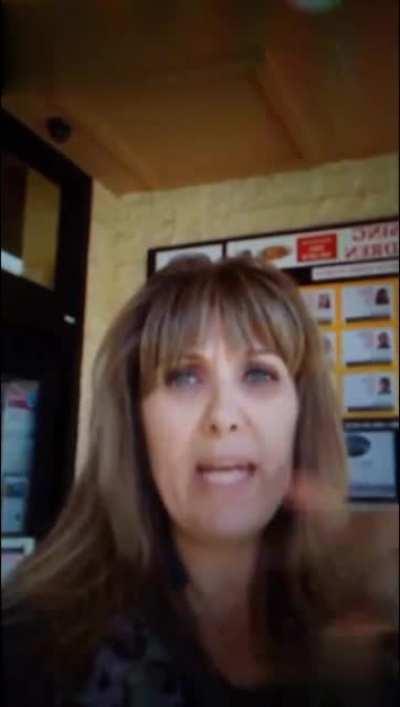 She refuses to shop at the local grocery store after being asked to wear a mask.