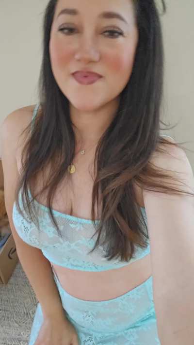 Wearing more sheer tops on my 40's than I did in my 20's hehe