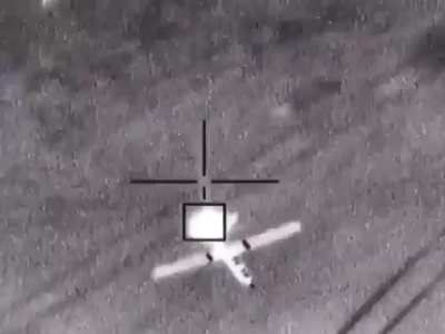 Saudi F-15 intercepts Houthi drone in (2020)