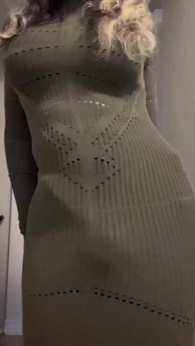 Sometimes when you're staring at the outline of a woman's huge cock under her dress, it's like time just slows down~