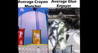 I like my glue with a side of pencil sharpenings